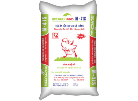 Thức ăn hỗn hợp cho gà trắng từ 1 đến 14 ngày tuổi Mitraco feed M41s