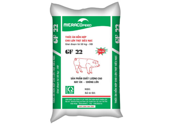 Thức ăn hỗn hợp cho lợn thịt siêu nạc giai đoạn từ 50kg - xuất chuồng Mitraco feed GF - 22
