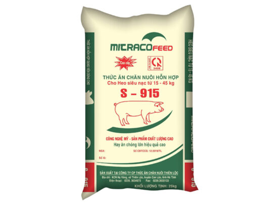 Thức ăn chăn nuôi hỗn hợp cho Heo siêu nạc từ 15 - 45kg Mitraco feed S915