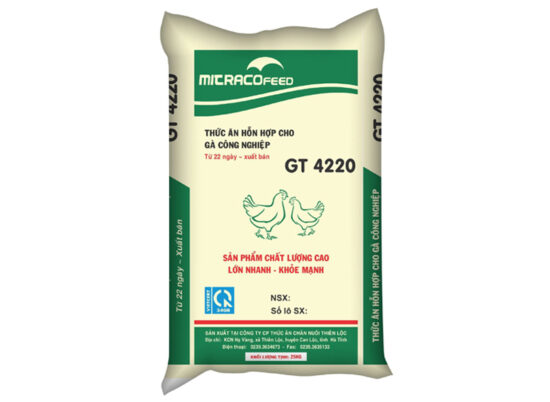 Thức ăn hỗn hợp cho Gà công nghiệp từ 22 ngày - xuất bán Mitraco feed GT 4220